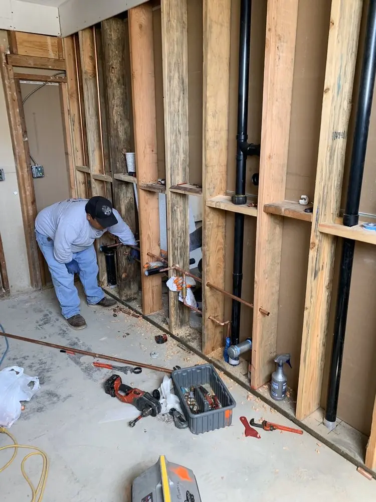 Commercial rough-in plumbing for Water Heater Replacement in Midlothian
